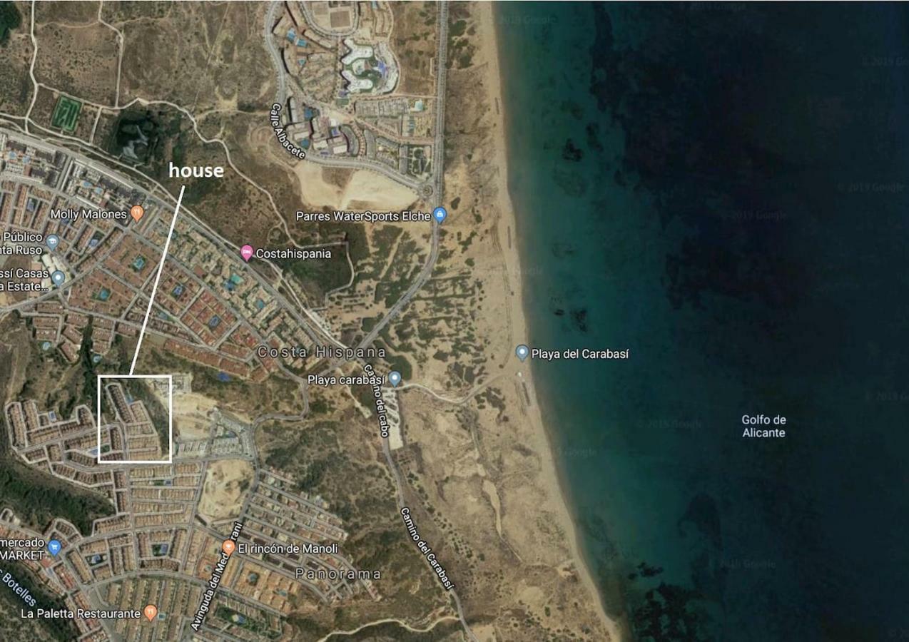 Bungalow Con Terraza, Piscina Y Vistas Al Mar Gran Alacant Exterior photo
